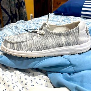 Hey dudes Wendy Sox  grey and white size 10